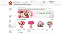 Desktop Screenshot of flowers-to-russia.com