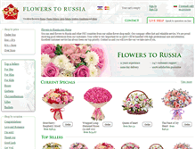 Tablet Screenshot of flowers-to-russia.com
